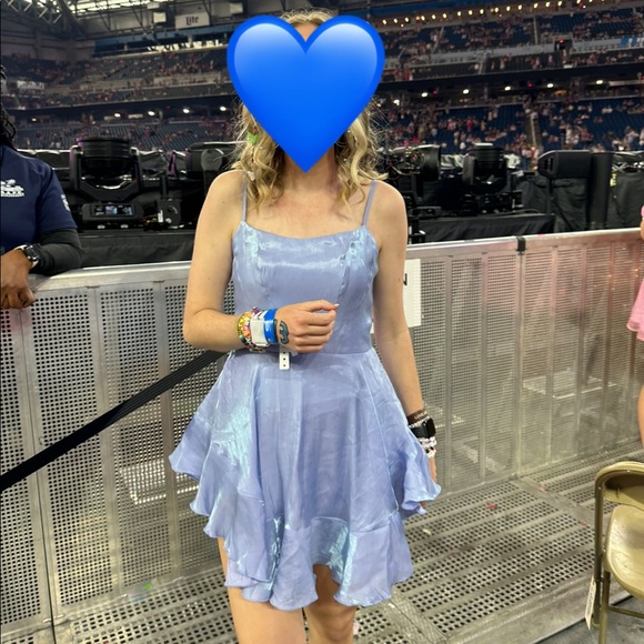 Metallic Mini Ruffle Romper- Cider - Picture 4 of 5